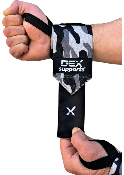 Ağırlık Diz Bandajı ( Knee Wraps ) ,spor Bileklik Wrist Wraps Kamuflaj 2'li Set fiyatları