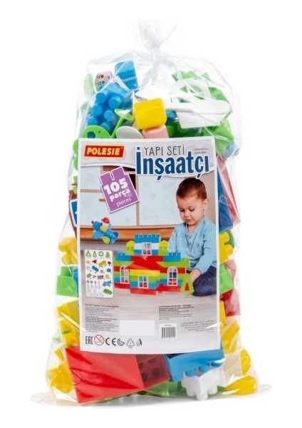 Yapı Seti "inşaatçı" (105 Parça) (Pakette)