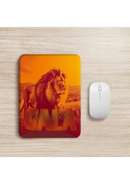 Aslan Sarı Kırmızı Gala Tasarım Baskılı Ortopedik Mouse Pad