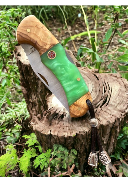 Outdoor Piknik Çakısı Kamp Bıçak Bıçağı Çakısı Mutfak Bıçak Kılıflı El Yapımı