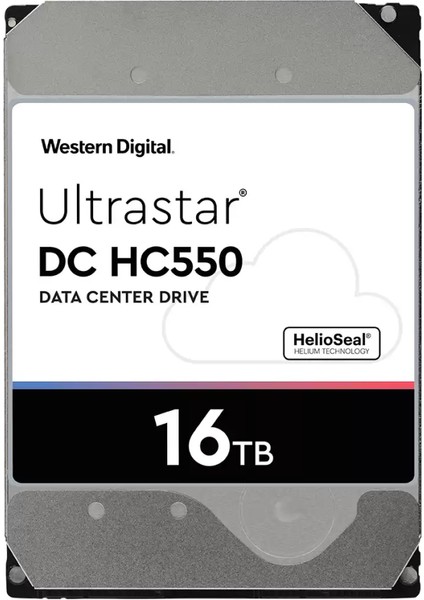 Ultrastar, WUH721816ALE6L4, 3.5", 16TB, 512MB, 7200 Rpm, 7/24 Enterprise, Data Center-Güvenlik-Nas-Server, HDD (Dc HC550) (0F38462)