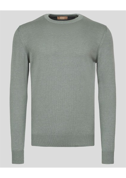 Granit Erkek Bisiklet Yaka Triko Slim Fit Pamuklu Kazak Ncs Jeans 3002
