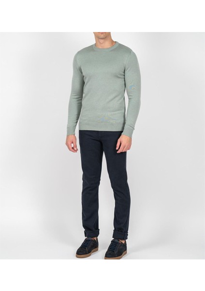 Granit Erkek Bisiklet Yaka Triko Slim Fit Pamuklu Kazak Ncs Jeans 3002