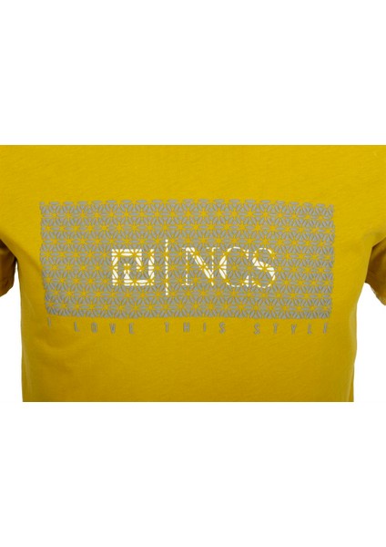 Erkek Citrone Yüksek Baskı Slim Fit Bisiklet Yaka Baskılı %100 Pamuk T-Shirt Jeans 1925 fırsatları