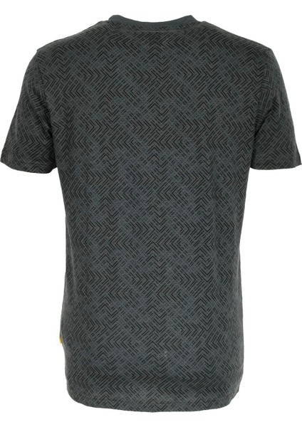 Erkek Antrasit Slim Fit Bisiklet Yaka %100 Pamuk Baskılı Desenli T-Shirt Jeans 1946 modelleri