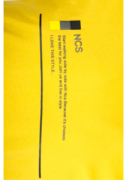 Erkek Citrone Bisiklet Yaka Slim Fit Baskılı %100 Pamuk T-Shirt Jeans 1943 indirimleri