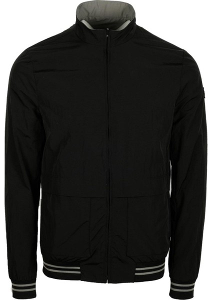 Erkek Siyah Gri Erkek Çift Taraflı Torba Cep Slim Fit 4 Cepli Mevsimlik Mont Jeans 4506