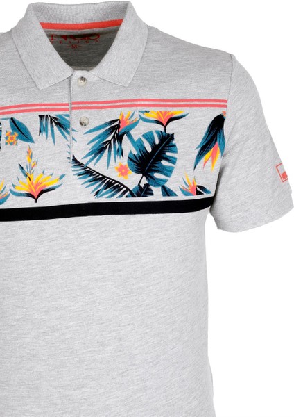 Erkek Grimelanj Slim Fit Polo Yaka Baskılı Tshirt 1179 fiyatları