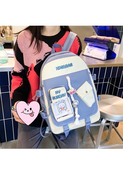 Okul Çantası Kadın Ortaokul Doğum Günü Kore Versiyonu Sevimli ve Hafif Ilkokul Öğrencileri Üçüncü Ila Altıncı Sınıf Sırt Çantası Büyük Kapasiteli Sırt Çantası (Yurt Dışından) fırsatları