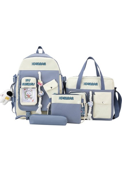 Okul Çantası Kadın Ortaokul Doğum Günü Kore Versiyonu Sevimli ve Hafif Ilkokul Öğrencileri Üçüncü Ila Altıncı Sınıf Sırt Çantası Büyük Kapasiteli Sırt Çantası (Yurt Dışından)