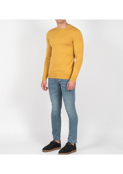 Sarımelanj Erkek Bisiklet Yaka Triko Slim Fit Pamuklu Kazak Ncs Jeans 3002 modelleri