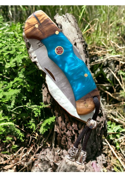 Outdoor Piknik Çakısı Kamp Bıçak Bıçağı Çakısı Mutfak Bıçak Kılıflı El Yapımı