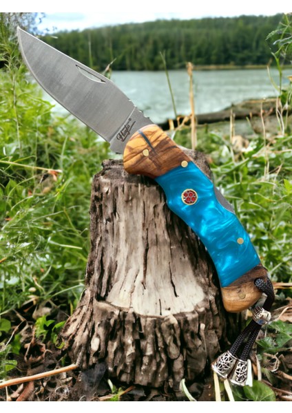 Outdoor Piknik Çakısı Kamp Bıçak Bıçağı Çakısı Mutfak Bıçak Kılıflı El Yapımı