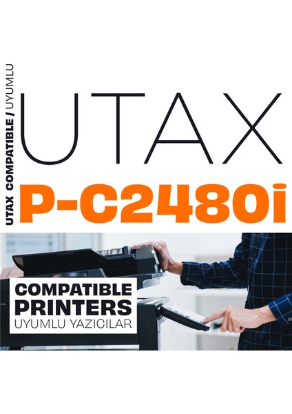Utax CK-8520 Muadil Toner Set / P C2480I / P-C2480I modelleri