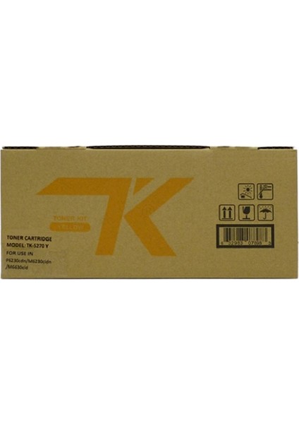 Kyocera Mita TK-5270 M 6230, 6630 Sarı Toner Muadil