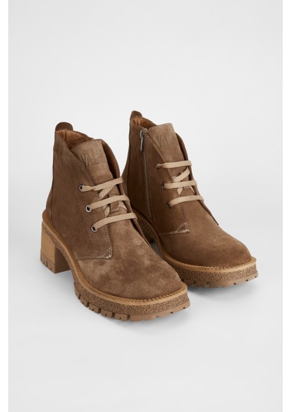 Kadın Tütün Süet Hakiki Deri Casual Bot 775 9434 Bn Bot SK23/24 fiyatları