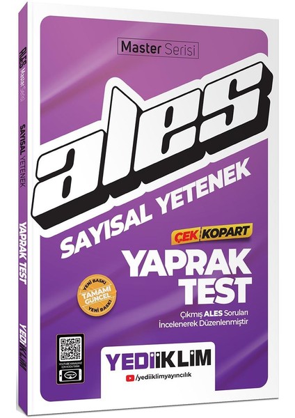 2025 ALES Sayısal Yetenek Çek Kopart Yaprak Test