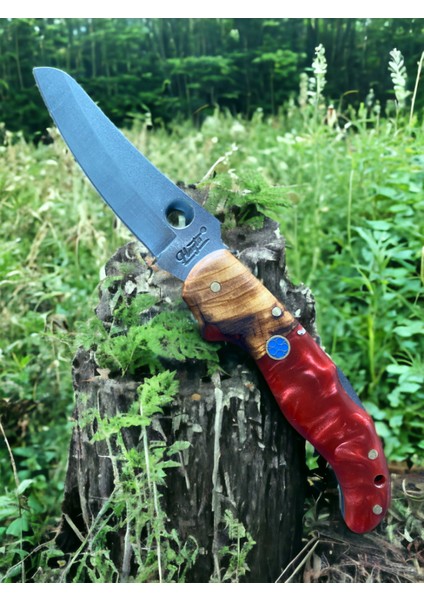 Outdoor Piknik Çakısı Kamp Bıçak Bıçağı Çakısı Mutfak Bıçak Kılıflı El Yapımı