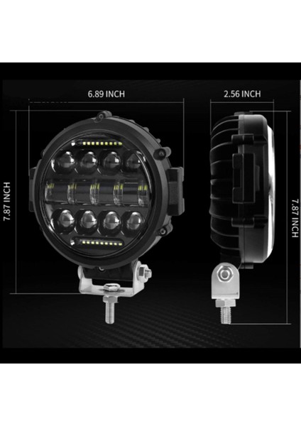 NKT GROUP Offroad Angel Adaptif 15 LED 96W Çalışma Lambası Yuvarlak Sis