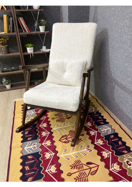 Trend Ceviz Teddy Krem Sallanan Sandalye Dinlenme Emzirme Baba Tv Okuma Koltuğu Berjer fırsatları