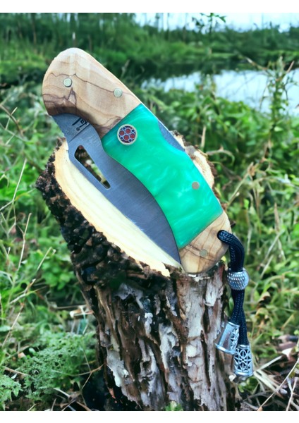 Outdoor Piknik Çakısı Kamp Bıçak Bıçağı Çakısı Mutfak Bıçak Kılıflı El Yapımı