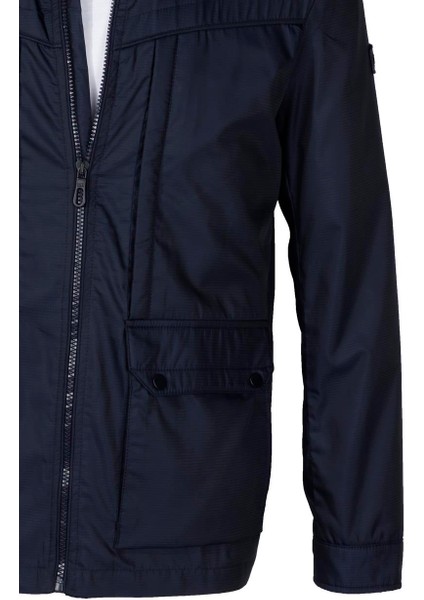 Erkek Baharlık Mont Lacivert Dik Yaka Rüzgar Ve Su Itici Slim Fit Mevsimlik NCS JEANS 4502 fiyatları