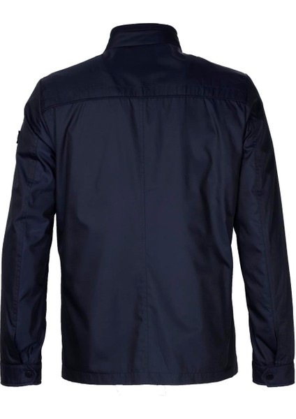 Erkek Baharlık Mont Lacivert Dik Yaka Rüzgar Ve Su Itici Slim Fit Mevsimlik NCS JEANS 4502 modelleri