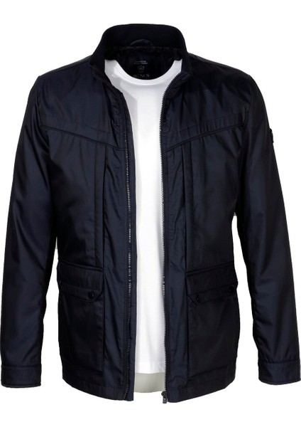 Erkek Baharlık Mont Lacivert Dik Yaka Rüzgar Ve Su Itici Slim Fit Mevsimlik NCS JEANS 4502 fırsatları