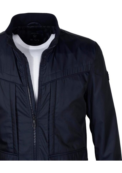 Erkek Baharlık Mont Lacivert Dik Yaka Rüzgar Ve Su Itici Slim Fit Mevsimlik NCS JEANS 4502 indirimleri