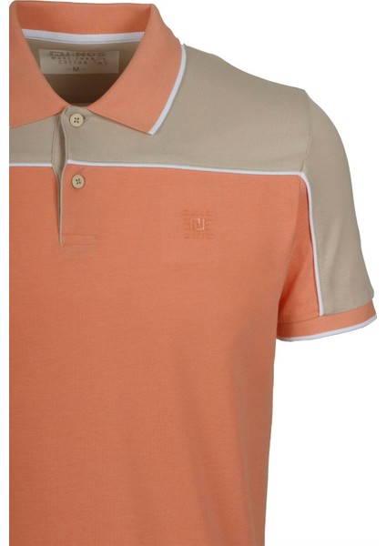 Bej Erkek Slim Fit Kırışmaz Polo Yaka Fitil Renk Geçişli Kol Ribanalı Pamuk T-Shirt Jeans 1163 fiyatları