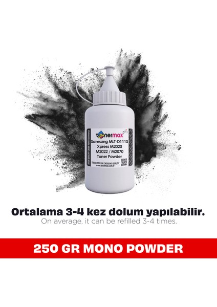 Samsung MLT-D111S Toner Tozu 250 gr / Xpress M2020 / M2022 / M2070 Toner Tozu