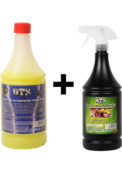 Ağır Yağ Sökücü 1 Litre & Oto ve Oda Kokusu 500 ml