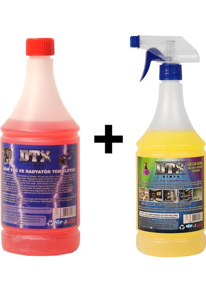 Ağır Yağ Sökücü 1 Litre & Ixir Çok Amaçlı Temizleme 1 Litre