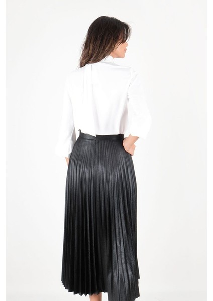 Humberto Şal Yaka Bluz EKRU modelleri