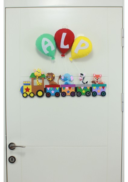 Alp Isimli Trenli Erkek Bebek ve Hastane Odası Kapı Süsü fiyatları