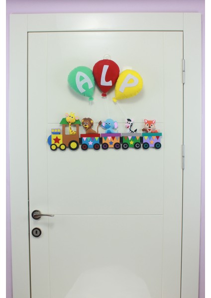 Alp Isimli Trenli Erkek Bebek ve Hastane Odası Kapı Süsü modelleri