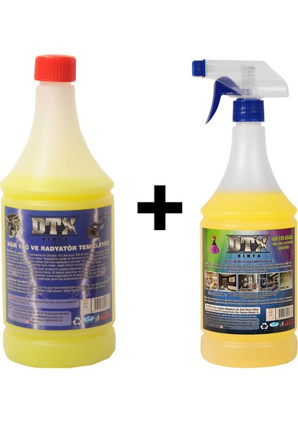 Ağır Yağ Sökücü Konsantre 1 Litre & Ixir Çok Amaçlı Temizleme 1 Litre