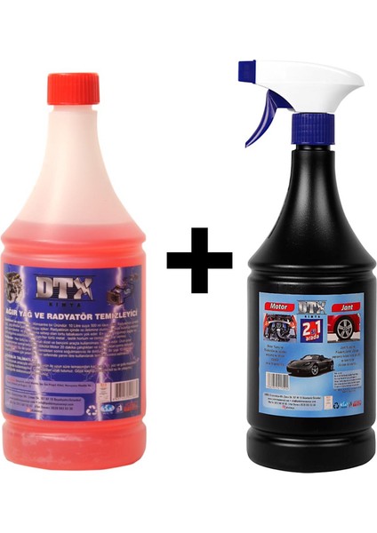 Ağır Yağ Sökücü 1 Litre & Motor Jant Yıkama Sıvısı 1 Lt