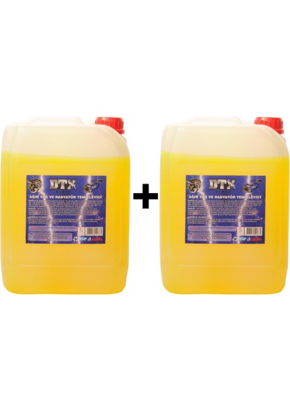 2 Adet Ağır Yağ ve Radyatör Temizleme Sarı ( Kons. 1/10 ) 5 Lt