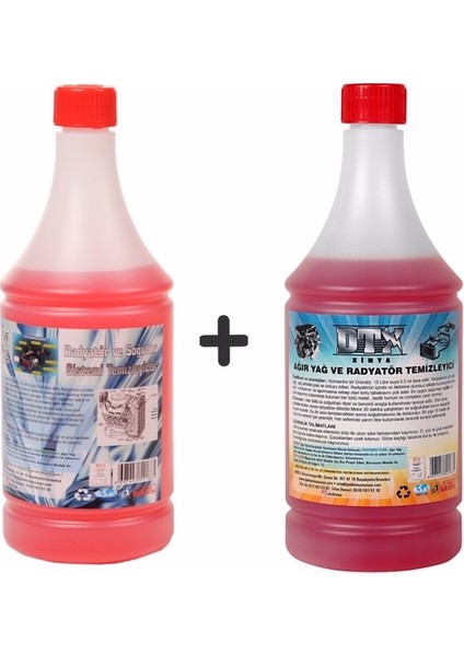 Oto Kalorifer ve Petek Temizleme (Solventli) 1lt &ağır Yağ Sökücü,radyatör Temizleme 1lt