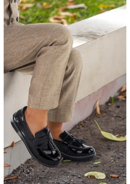 Papyonlu Erkek Çocuk Okul Sünnet Ayakkabısı 184 Rugan fiyatları