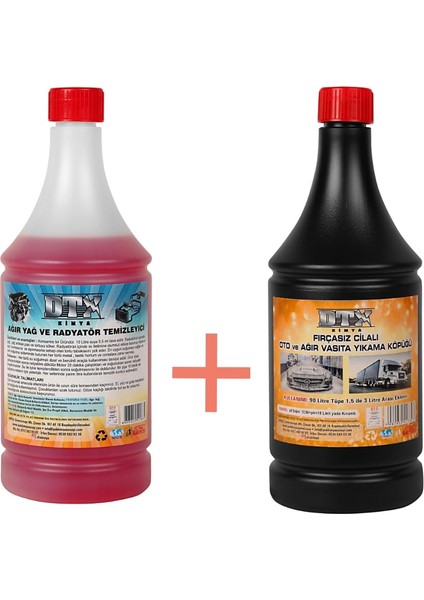 Ağır Yağ Sökücü Konsantre (1/5) 1 Lt & ( Oto, Motor ve Tır Yıkama 1 Lt )