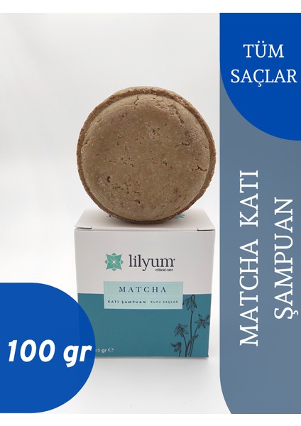 Lilyum Etik Bakım Matcha Katı Şampuan 100 gr