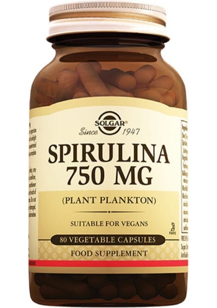 Spirulina 750mg 80 Tablet E-Vital