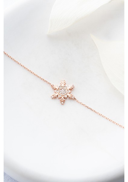 925 Ayar Gümüş Rose Altıgen Tasarım Kartanesi Model Bileklik fiyatları