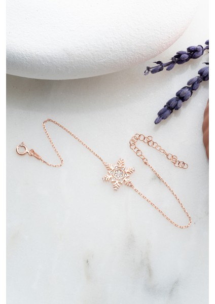 925 Ayar Gümüş Rose Altıgen Tasarım Kartanesi Model Bileklik modelleri