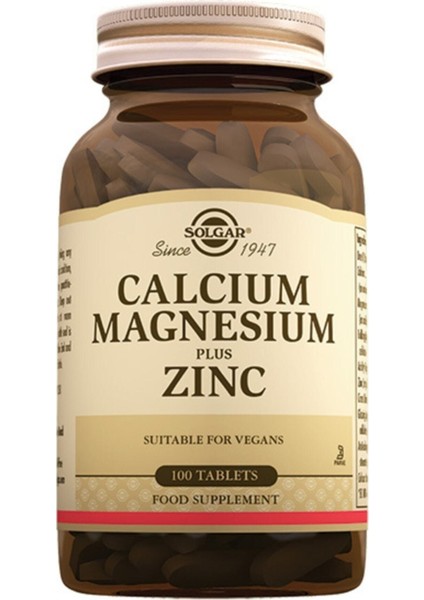 Calcium Magnesium Plus Zinc 100 Tablet