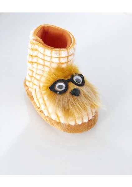 Çocuk ve Bebek Panduf , Kaydırmaz Taban Anaokulu Kreş Ayakkabısı , Ev Ayakkabısı - Hardal fiyatları