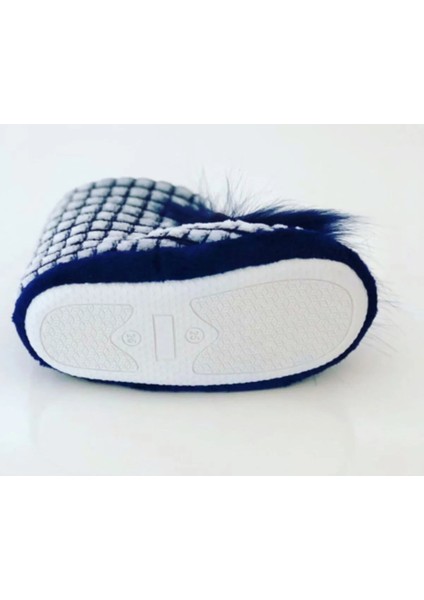 Çocuk ve Bebek Panduf , Kaydırmaz Taban Anaokulu Kreş Ayakkabısı , Ev Ayakkabısı - Lacivert fiyatları