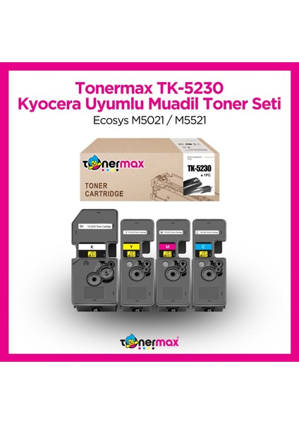 Kyocera TK-5230 Muadil Toner Seti / Ecosys M5021 / M5521